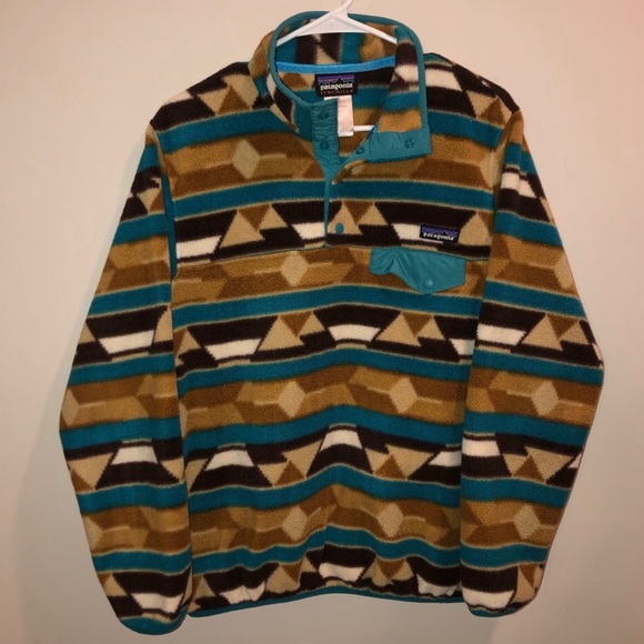 Patagonia Tops - Patagonia Synchilla snap t Aztec Tribal Sweatshirt